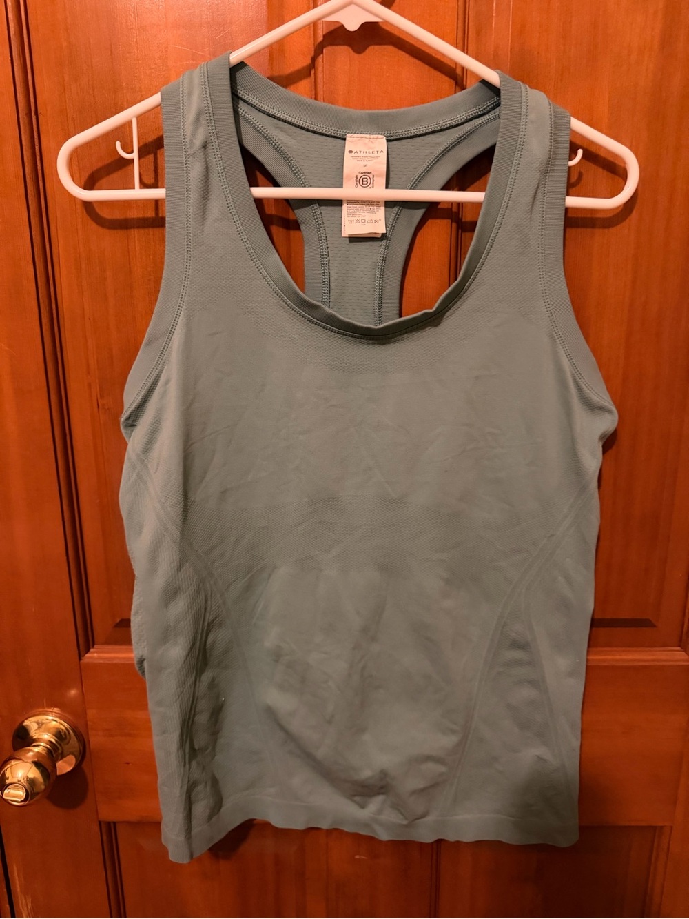 Athleta Dusty Sage Momentum Racerback Athletic Tank Top